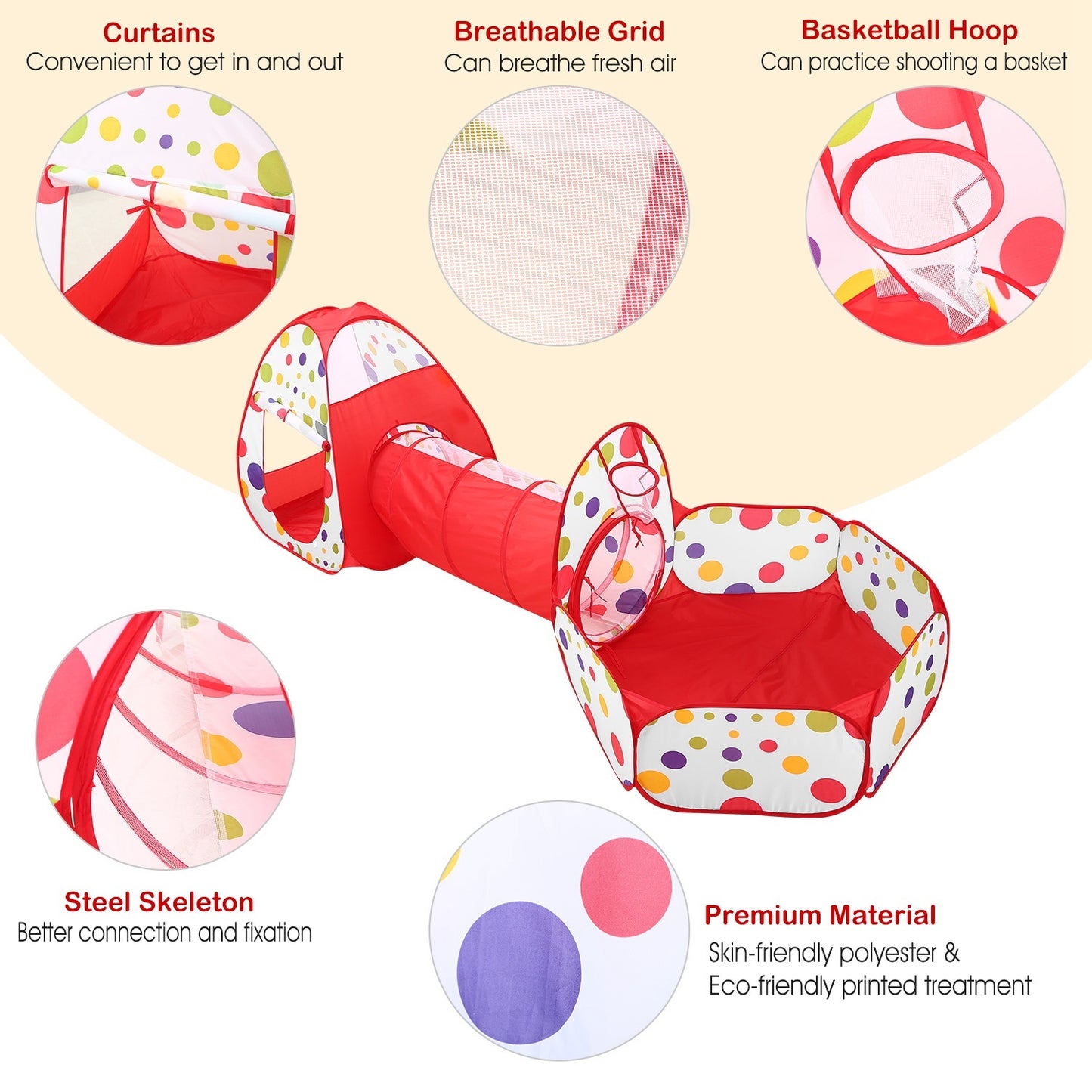 PlayTunnel - Crawl Tunnel & Play Tent