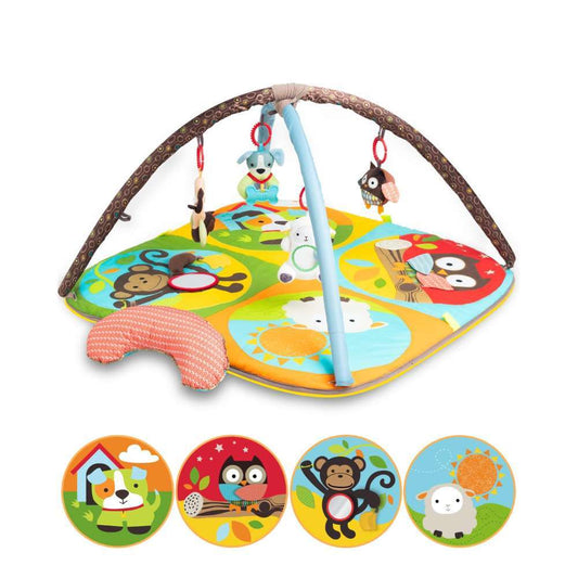 BabyVenture Gym - Zoo Play Mat with Sensory Toys