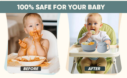 TinyTummy Dishes - Green 10 Piece Baby Feeding Set